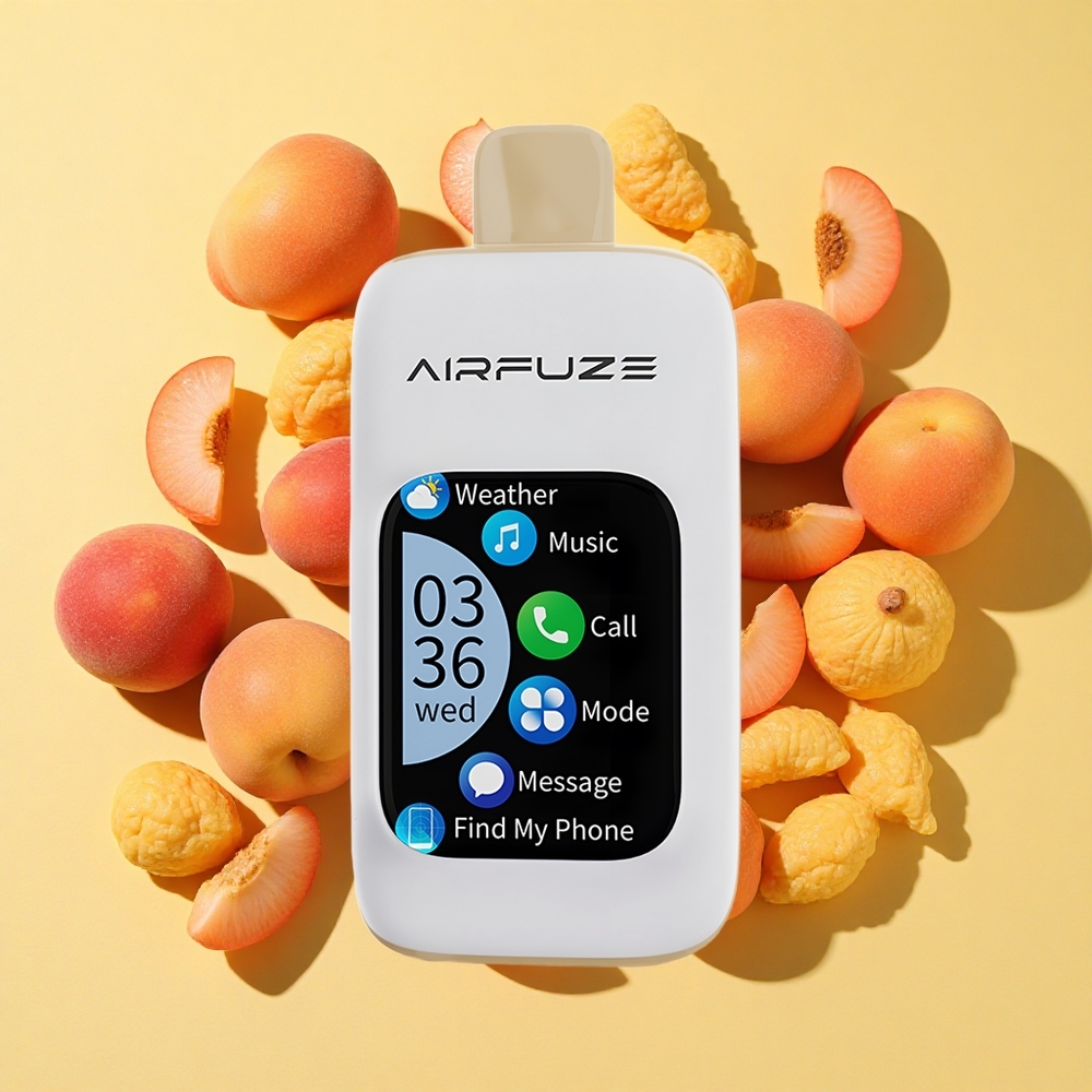 AirFuze Smart 30000 Puffs Käyttöönvalmis Vape Mehevä Persikka 900mAh Type-C