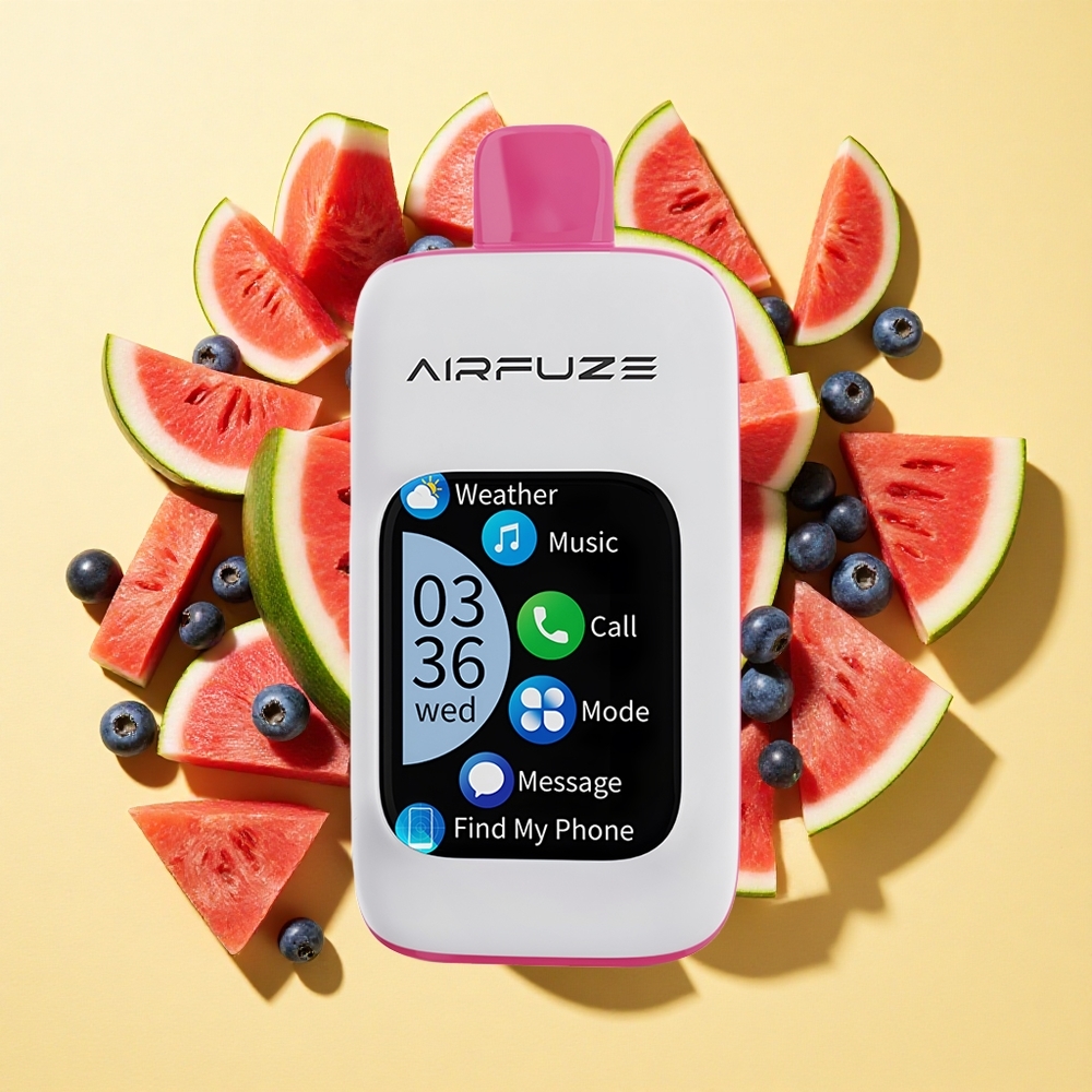 AirFuze Smart 30000 Puffs Kertakäyttöinen Vape Mustikka-Vesimeloni 5% 900mAh