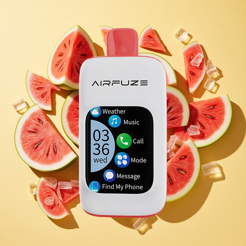 AirFuze Smart 30000 Puffs Kertakäyttöinen Vape Vesimeloni-Jää 900mAh Type-C