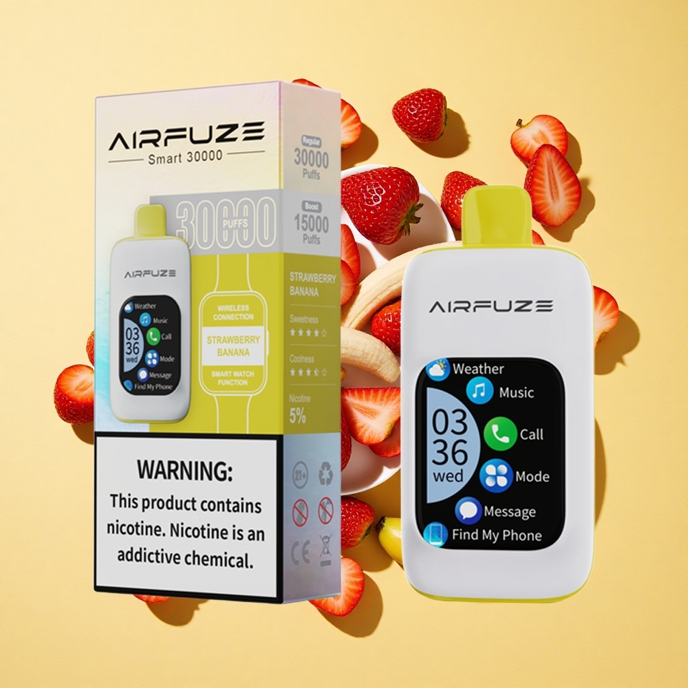 AirFuze Smart 30000 Pussahdus Mansikka-Banaani 5% Nikotiini 900mAh