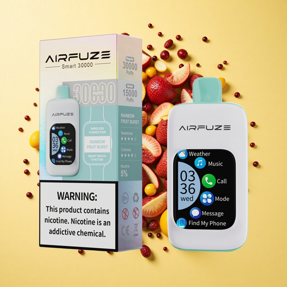 AirFuze Smart 30000 Töyhtö Rainbow Hedelmäpurkaus 900mAh Type-C