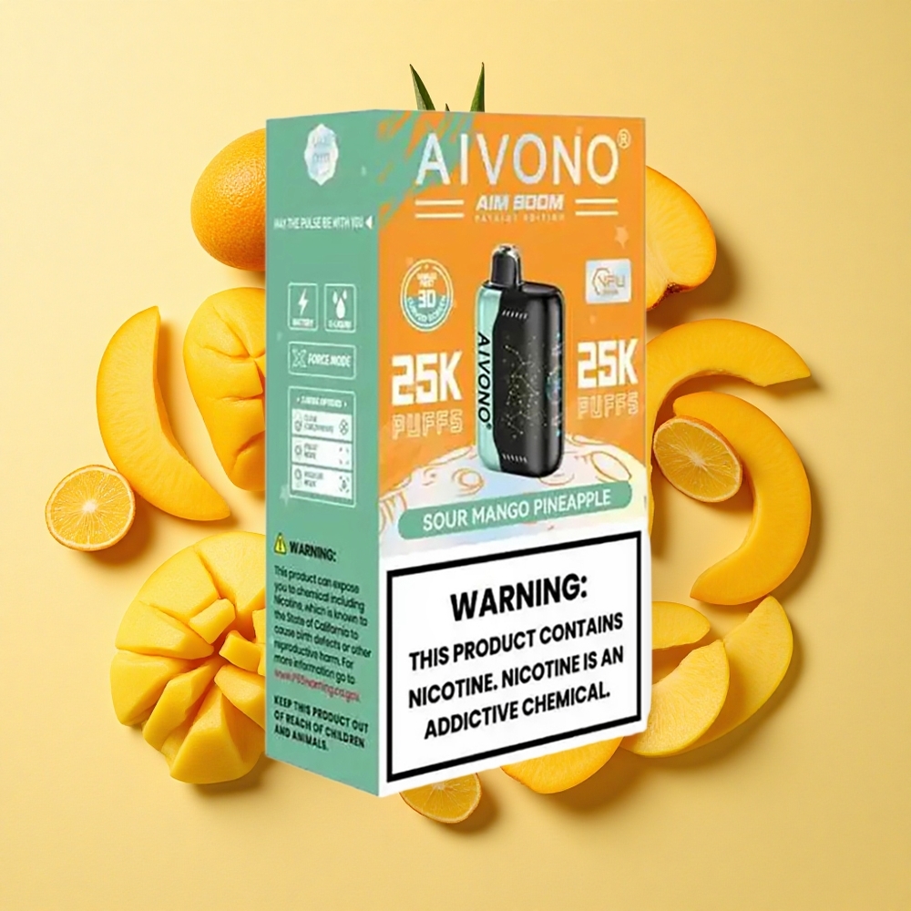 Aivono Aim Boom 25000 Puffs Sour Mango Ananas 28ml 650mAh