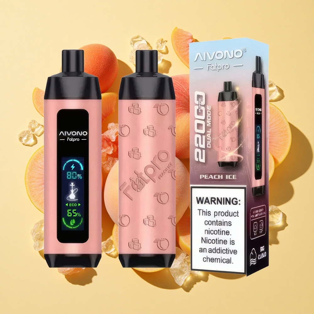Aivono Aim 22000 Puffs Persikka-Jää 28ml 600mAh Ladattava