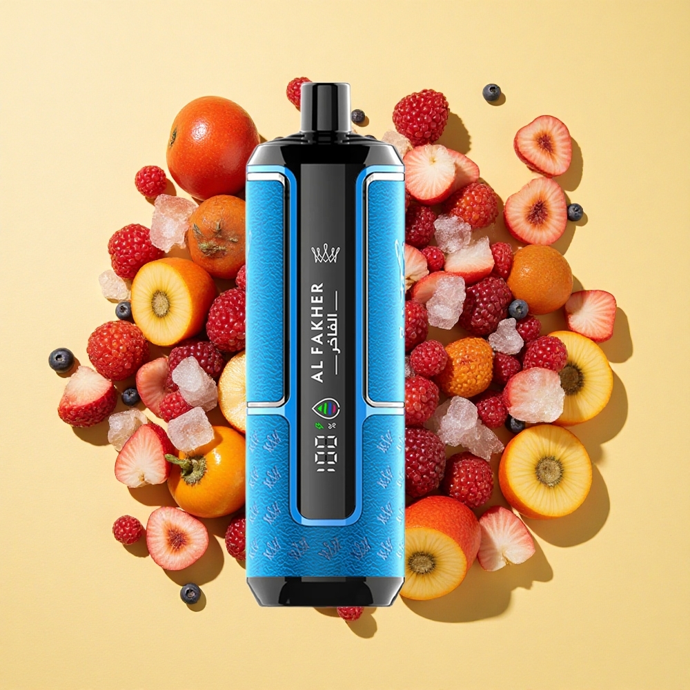 Al Fakher Crown Bar 15K 22ml Marja-Jää Hypermax Käyttökelpoinen Vape