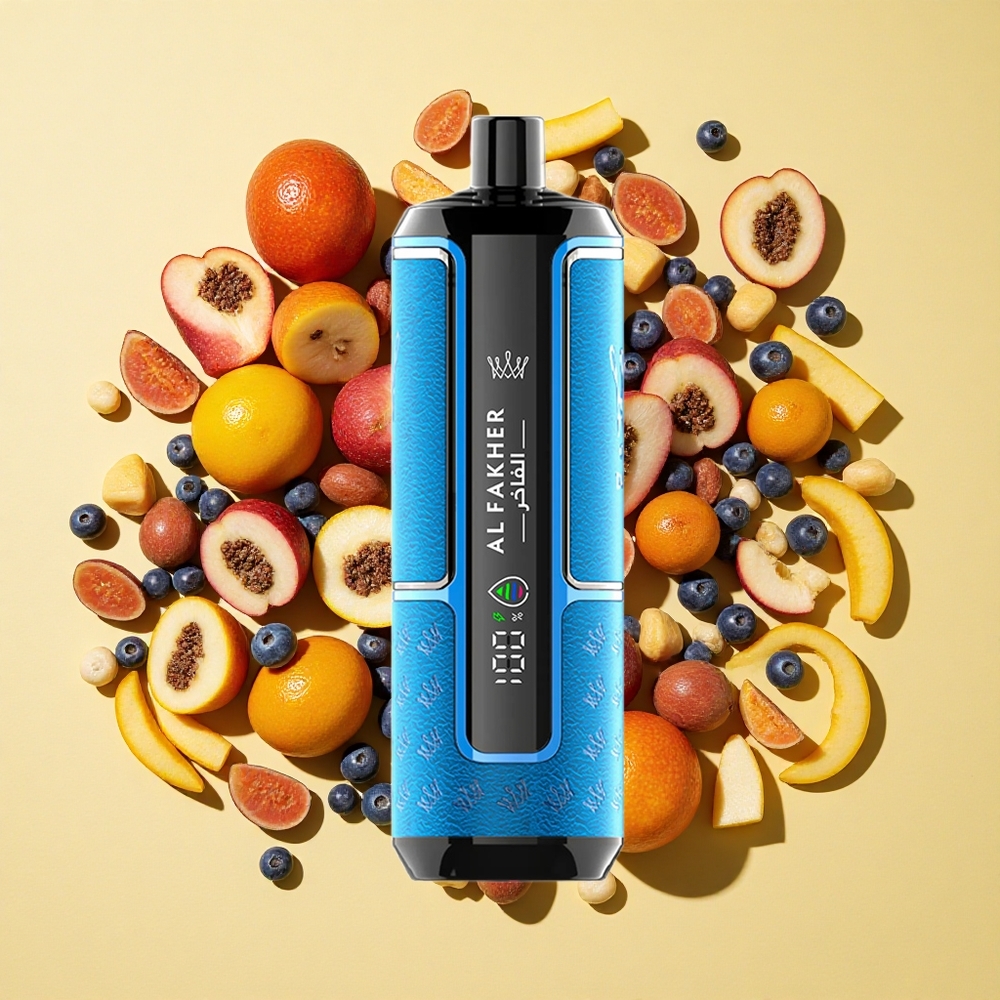 Al Fakher Crown Bar 15K Hypermax 15000 Puffs Sininen Meri 22ml 600mAh