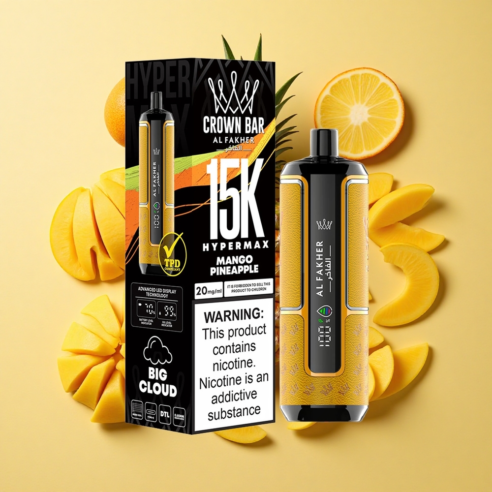 Al Fakher Crown Bar 15K Mango-Ananas 22ml 15000 Tupahdus