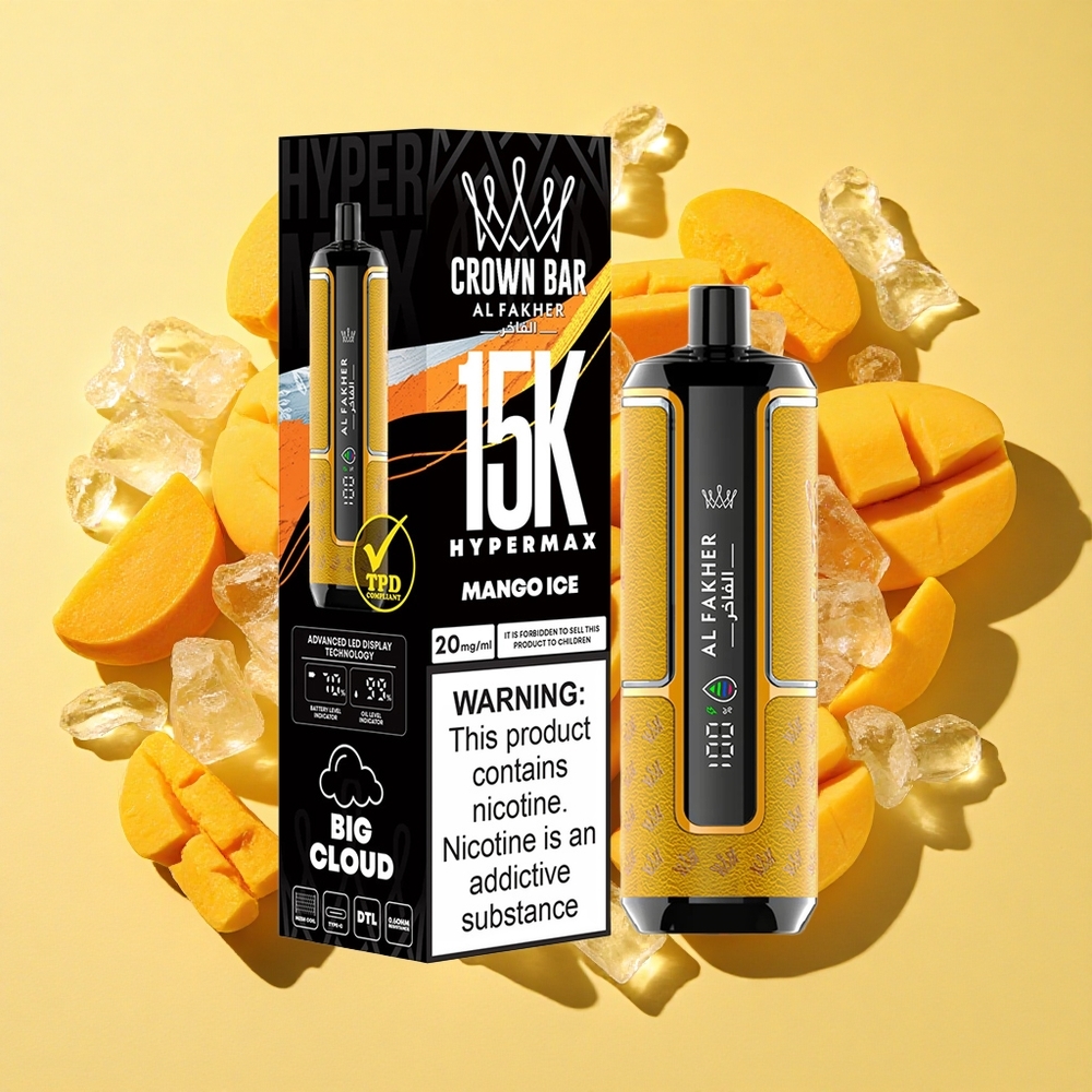 Al Fakher Crown Bar 15K Suoraan keuhkoihin 6mg/manga jää 22ml 600mAh