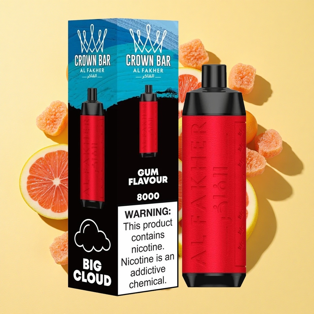 Al Fakher Crown 8000 Puffs Purkka 18ml 5mg Nikotiini