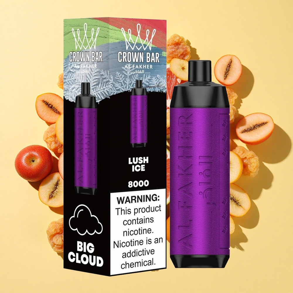 Al Fakher Crown Bar 8000 Jää Upea 18ml 5mg Nikotiini