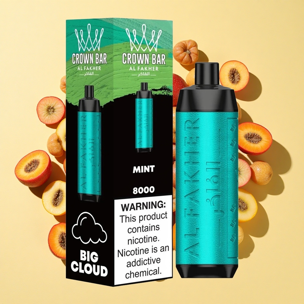 Al Fakher Crown Bar 8000 Mint 18ml 8000 Puff