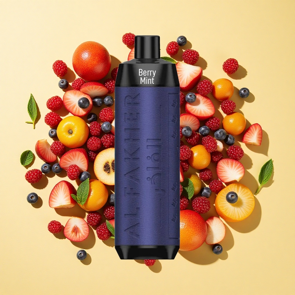 Al Fakher Crown Bar 8000 Puffs Marja-Minttu 18ml 5mg Nikotiini