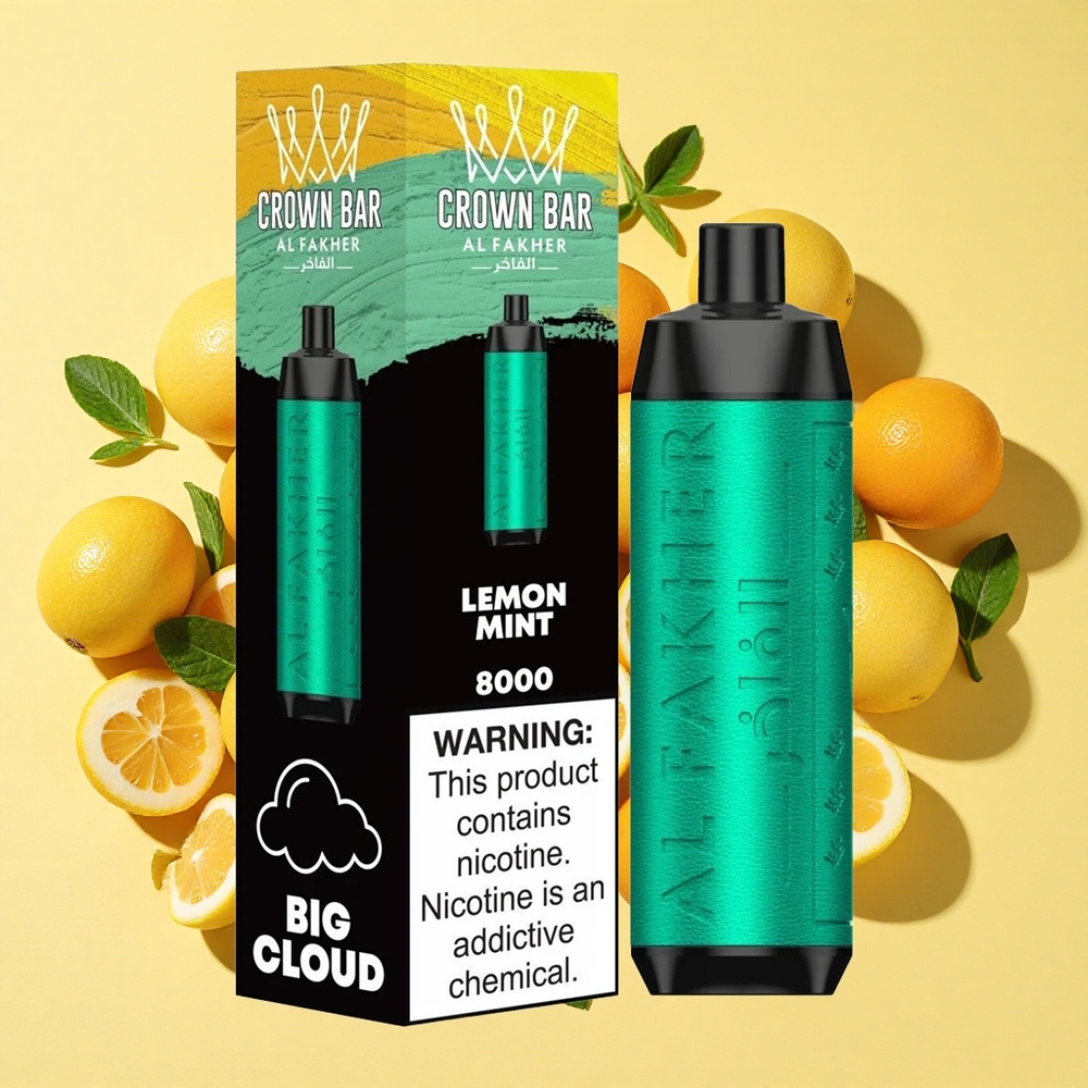 Al Fakher Crown Bar 8000 Sitruuna Mintti 18ml 8000 Puffs