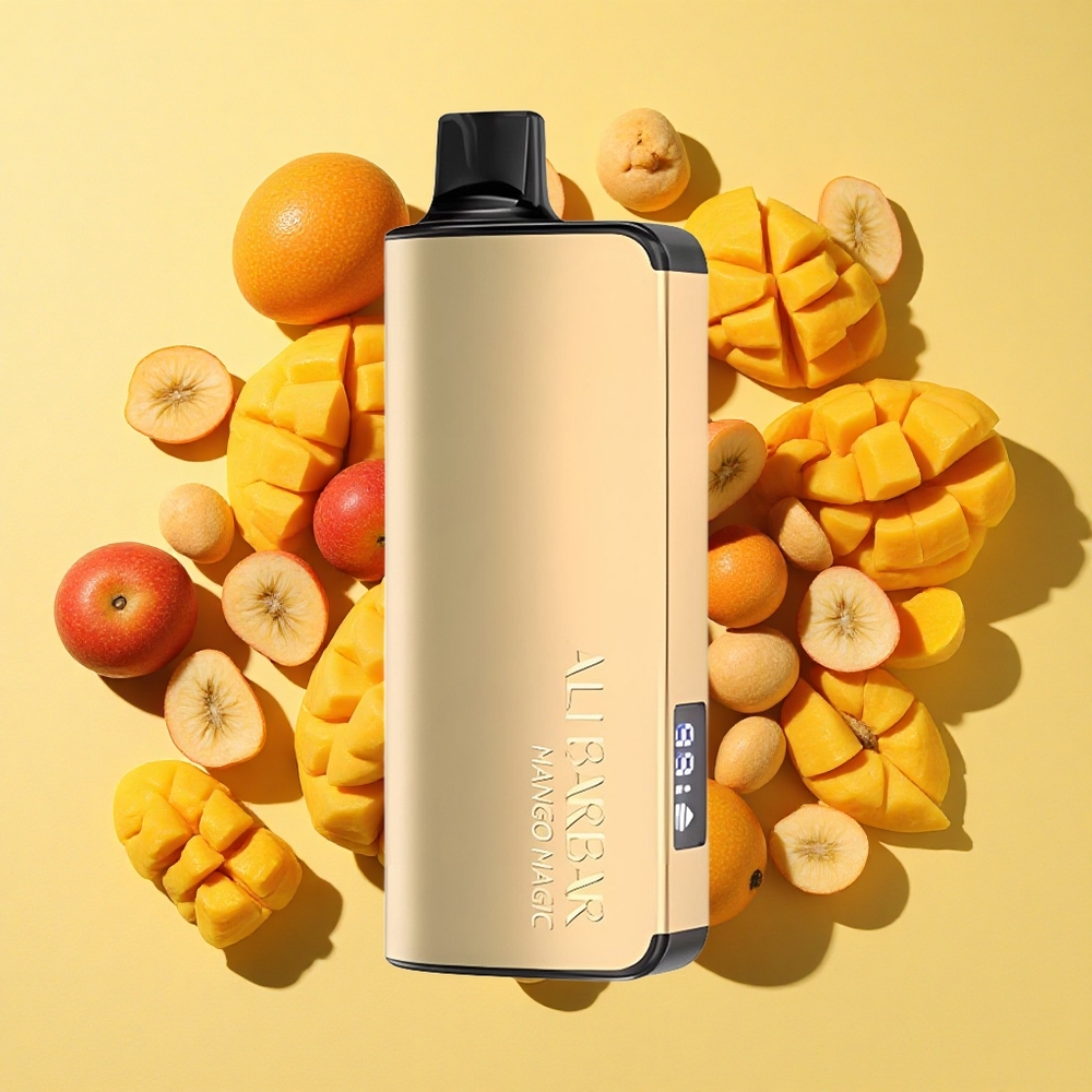 Alibarbar Ingot 9000 Puffs 2350mAh Akku Mangovoima Kertakäyttöinen Vape
