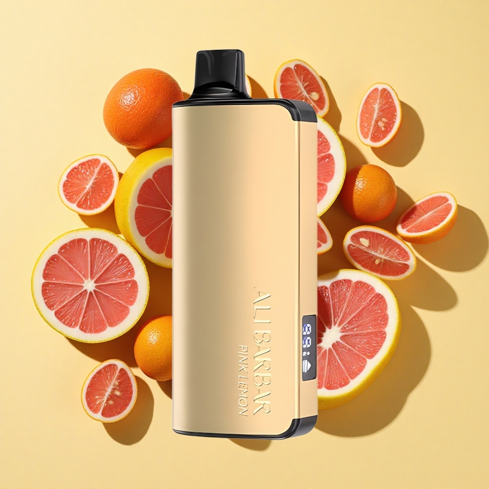 Alibarbar Ingot 9000 Puffs 2350mAh Akku Pink Lemon (Vaaleanpunainen Sitruuna)