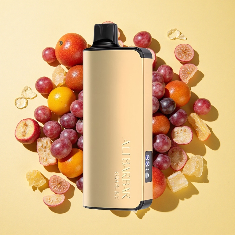 Alibarbar Ingot 9000 Puffs Kertakäyttöinen Vape Viinijää 22ml 2350mAh