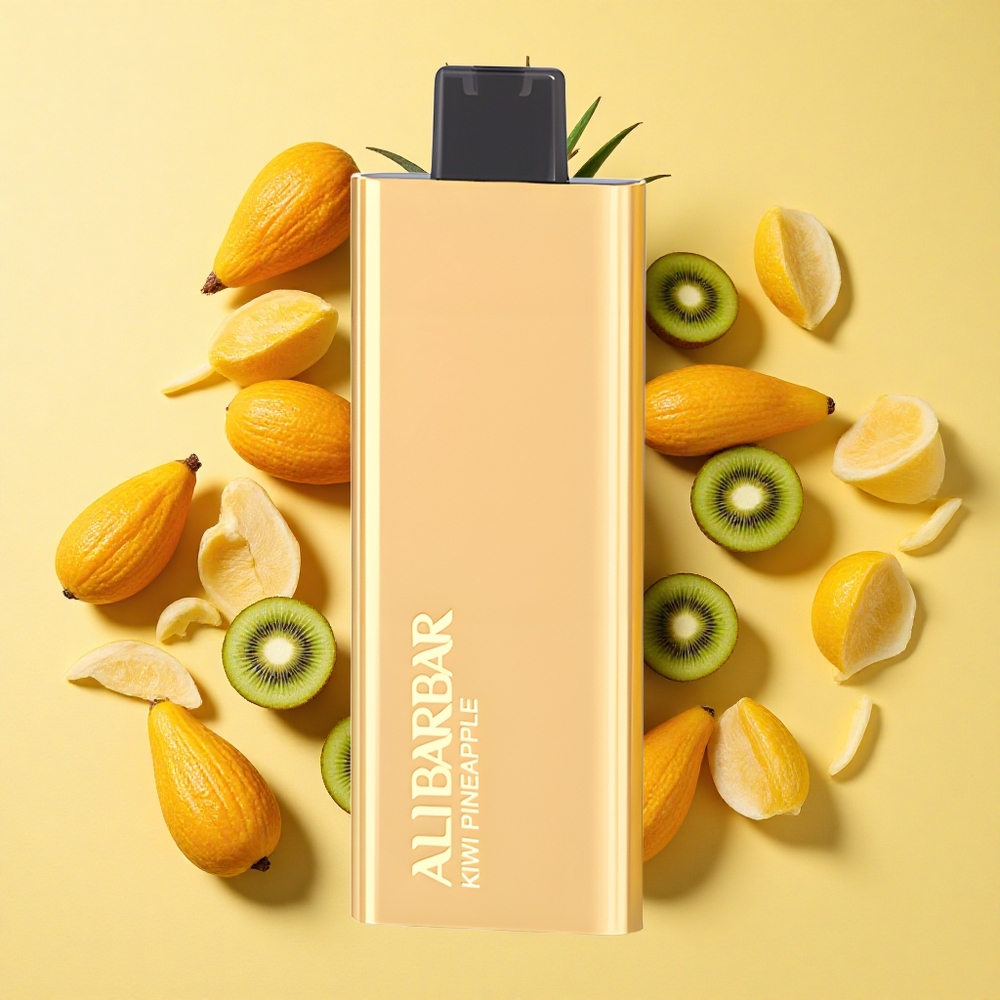 Alibarbar Pandora 7000 Puffs Kertakäyttöinen Vape Kiivi Ananas 17 ml