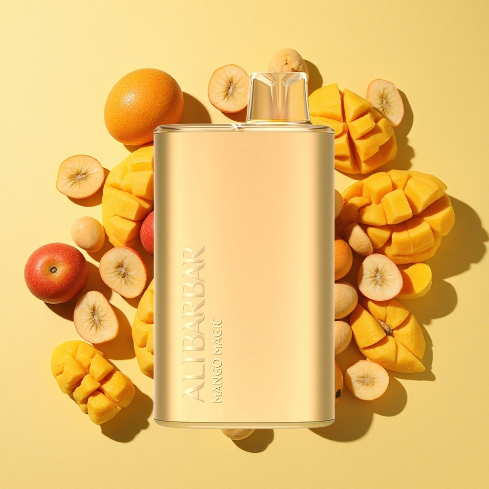 Alibarbar Rich 8000 Puffs Kertakäyttöinen Vape Mango Taika 20ml 2000 mAh