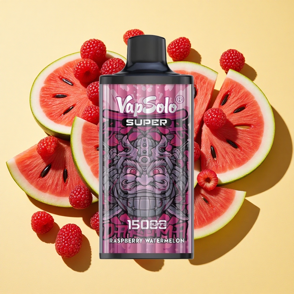 Vapsolo Super 15000 Puffs 40ml Vadelma-Arbuusi Type-C 850mah Mesh