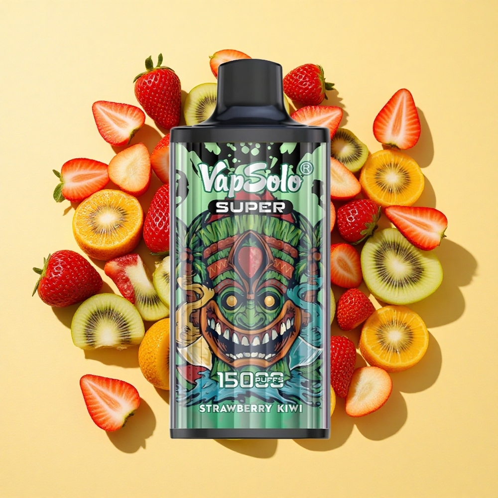 Vapsolo Super 15000 Puffs Mansikka-Kiivi 40ml 850mAh