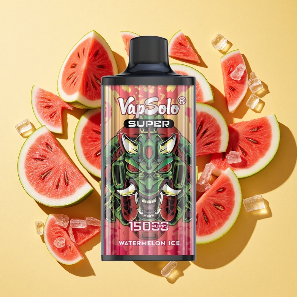 Vapsolo Super 15000 Puffs Vesimelonijää 40ml 850mAh Mesh