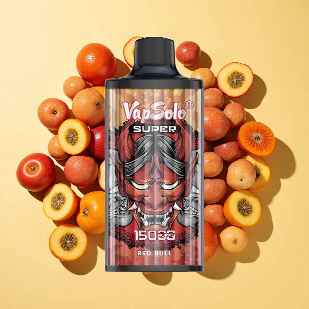 Vapsolo Super 15000 Tupakointia 40ml 850mAh Type-C Red Bull Hapanimelä