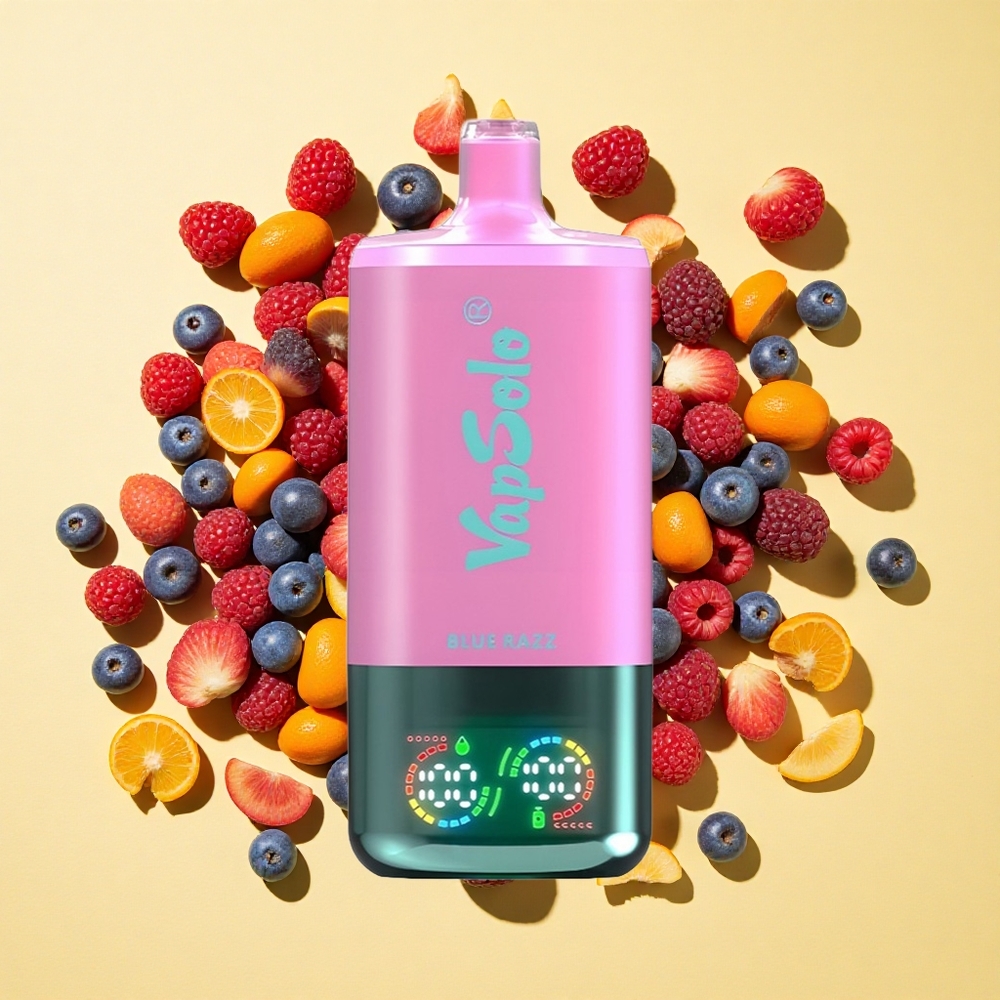 VapSolo Triple 30000 Puffs 40ml E-Neste Sininen Vadelma Type-C