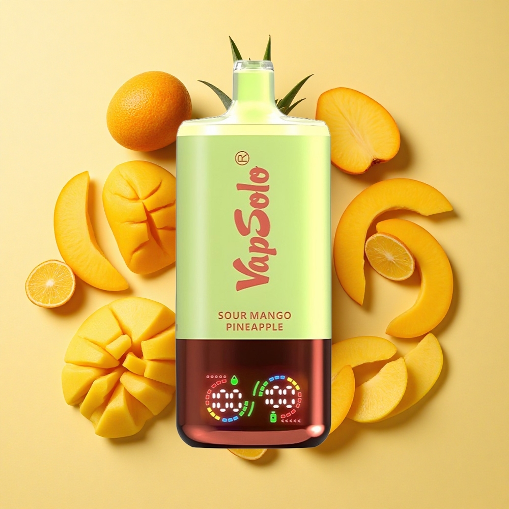 VapSolo Triple 30000 Puffs Mango-Ananas 40ml 3-säiliö Type-C