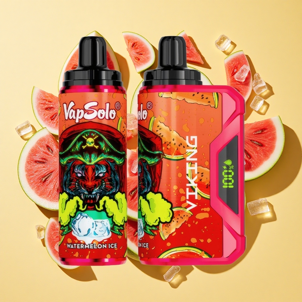 VapSolo VIKING 12000 Puffs 22ml Vesimeloni Jää Type-C