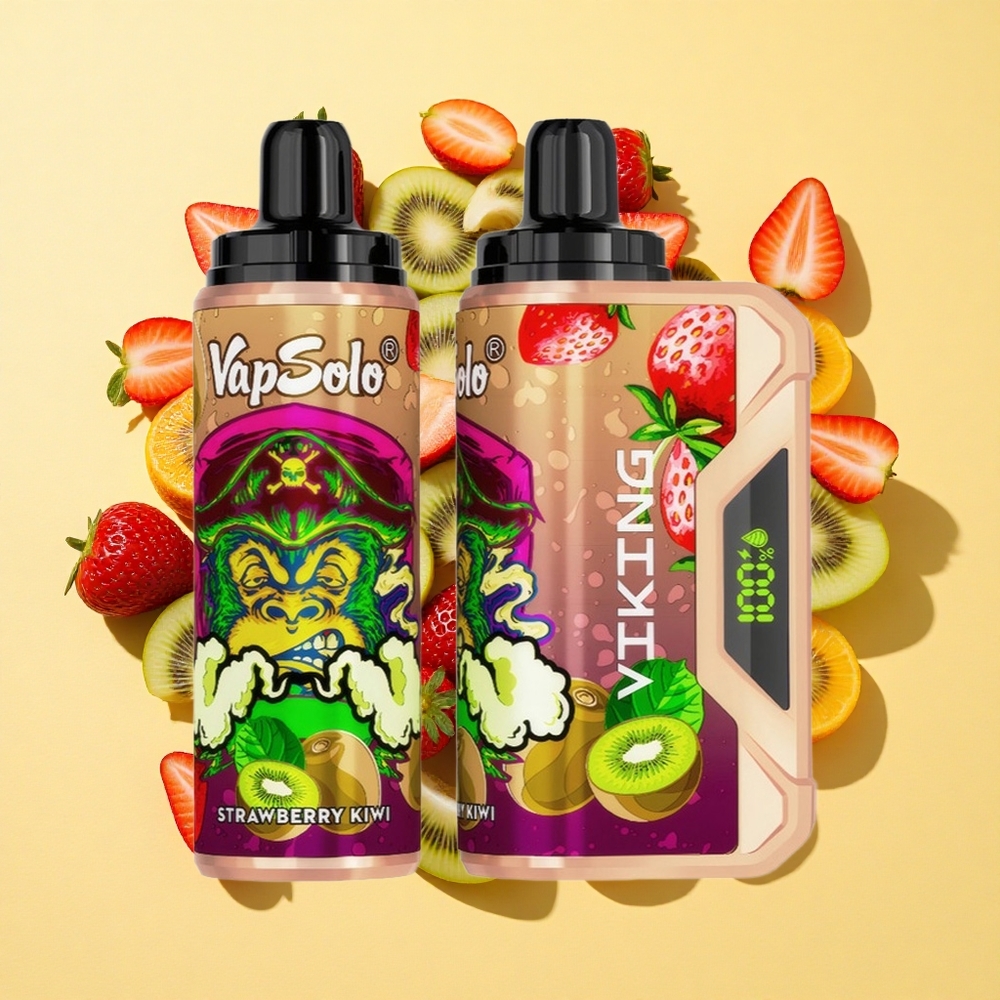 VapSolo VIKING 12000 Puffs Mansikka-Kiivi 22ml Type-C