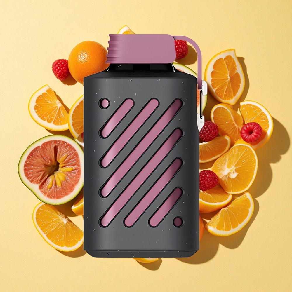 VOZOL GEAR 10000 10000 Puffs Passiohedelmä-Vadelma-Mandariini 20 ml Nestemäärä