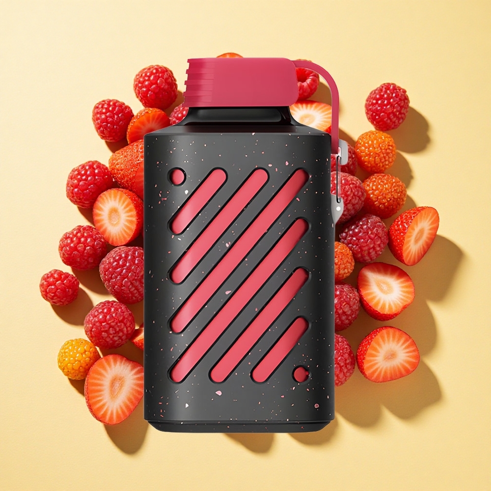 VOZOL GEAR 10000 Pahna Mansikka+Vadelma 20ml Nestekapasiteetti 500mAh