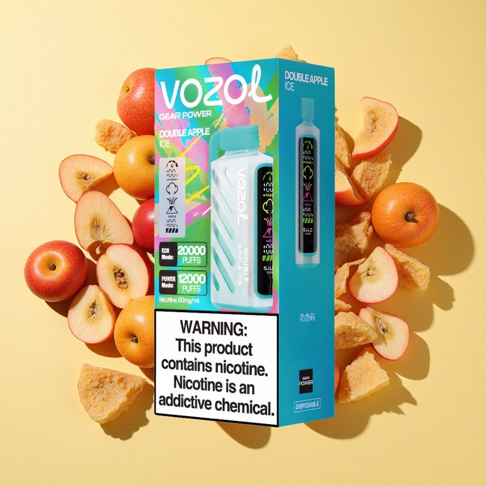 VOZOL Gear Power 20000 Puffs Kaksoisomena Jää 20ml 5% Nikotiini