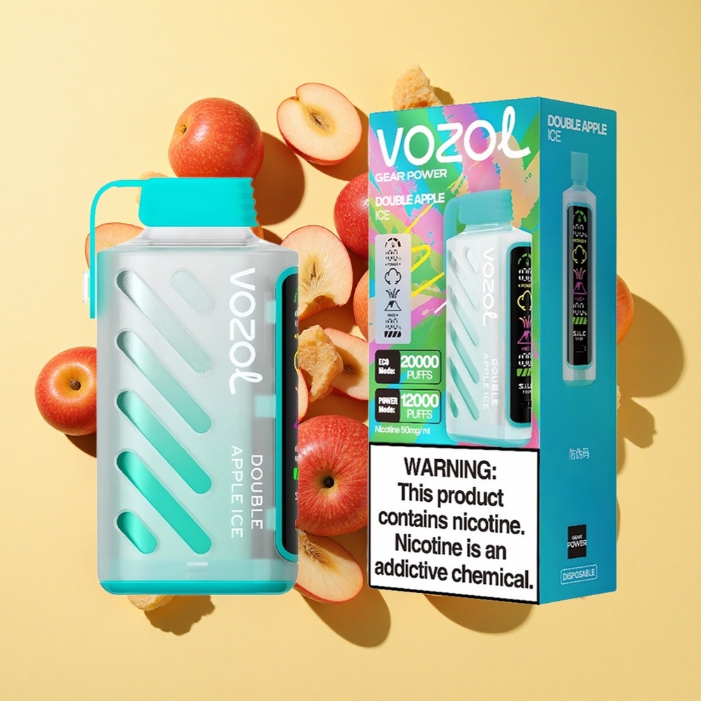 VOZOL Gear Power 20000 Puffs Kaksoisomena Jää 20ml 5% Nikotiini