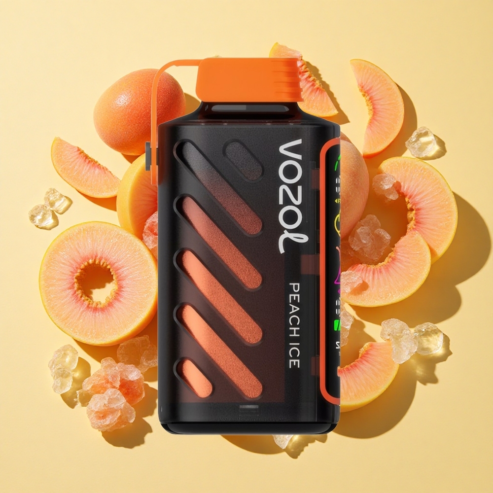 VOZOL Gear Power 20000 Puffs Persikka Jää 20mL 5% Nikotiini