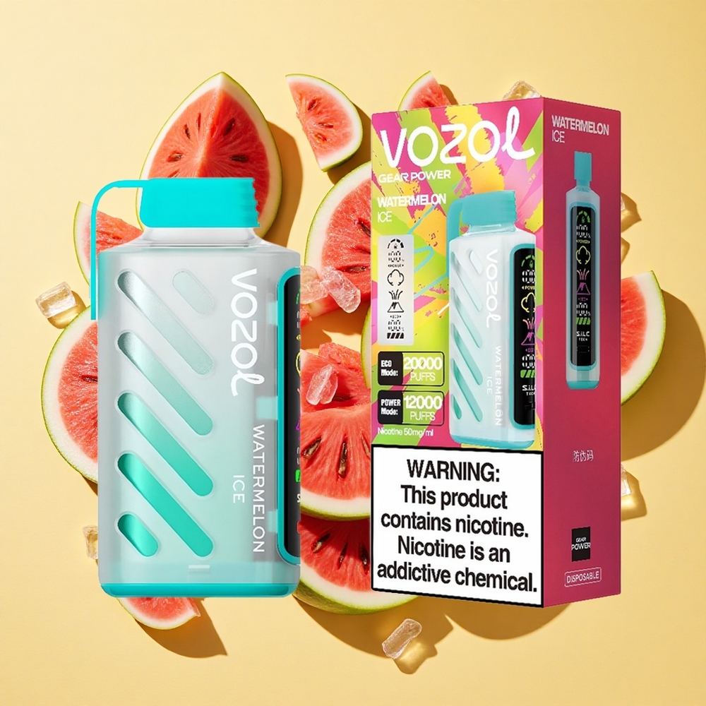VOZOL Gear Power 20000 Puffs Vesimelonijää 20ml 5% Nikotiini