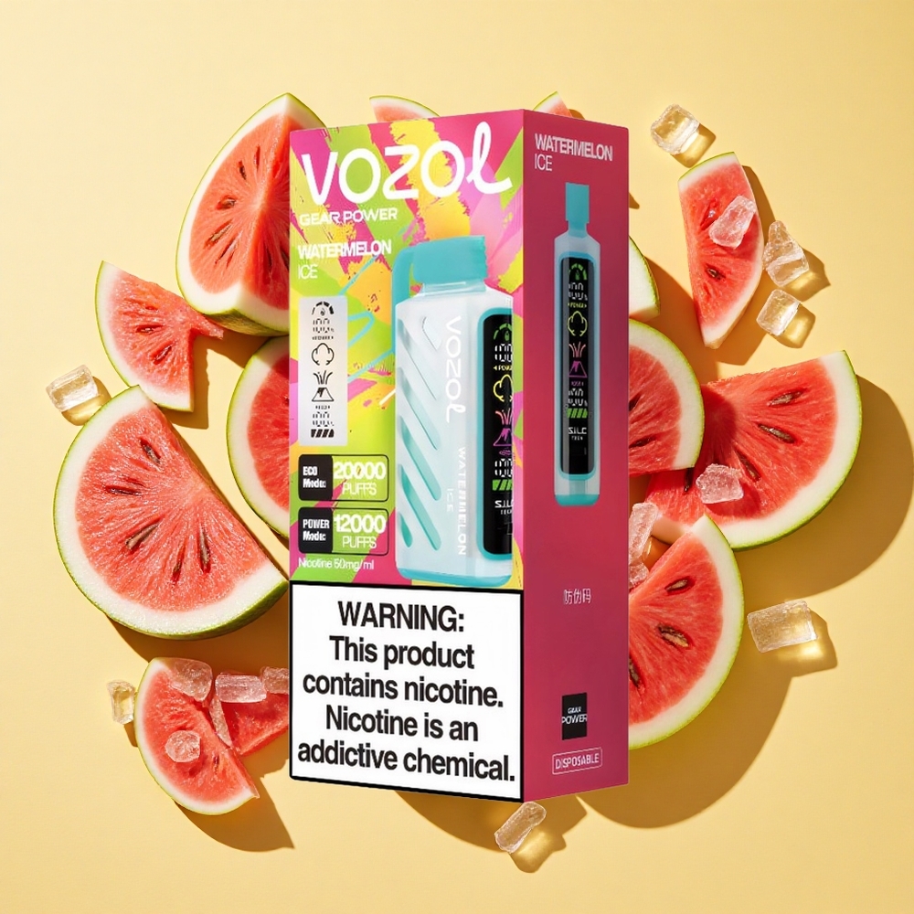 VOZOL Gear Power 20000 Puffs Vesimelonijää 20ml 5% Nikotiini