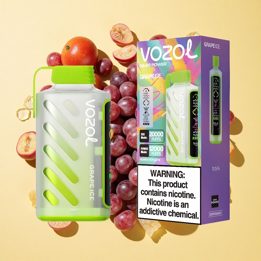 VOZOL Gear Power 20000 Puffs Viinijää 20mL 5% Nikotiini
