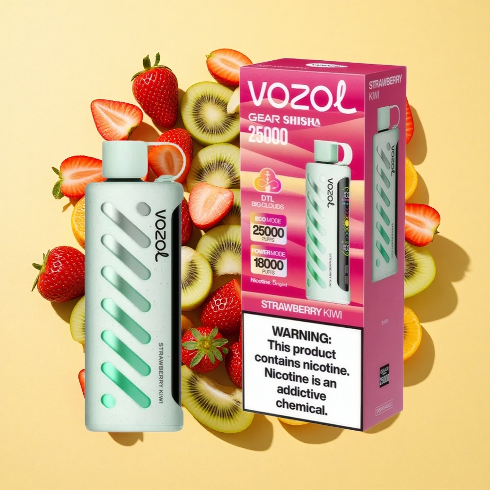 VOZOL Gear 25000 Puffs Mansikka-Kiivi 1000mAh 5mg/ml