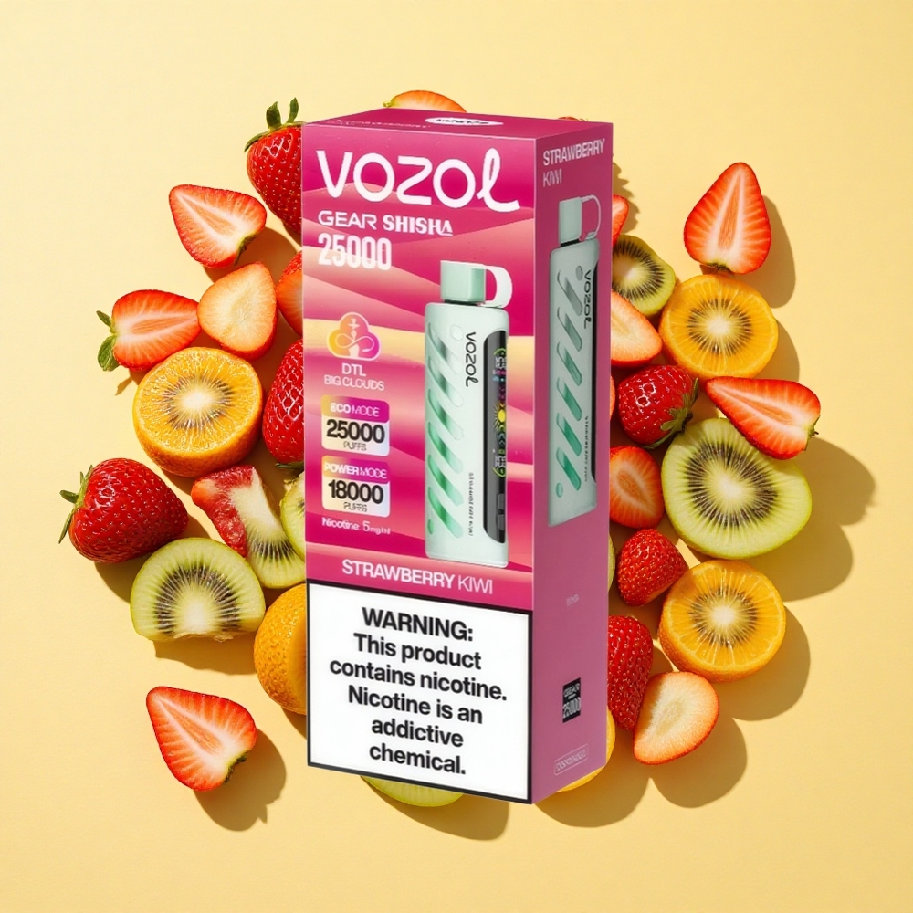 VOZOL Gear 25000 Puffs Mansikka-Kiivi 1000mAh 5mg/ml