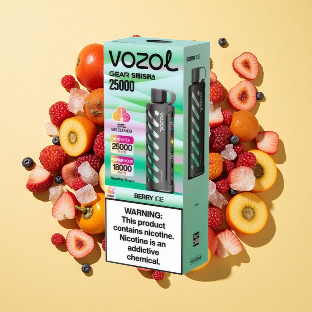 VOZOL Gear 25000 Puffs Marja-Jää 1000mAh 5mg/ml