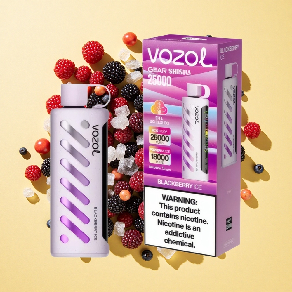 VOZOL Gear 25000 Puffs Mustikka-Jää S.i.L.C Tech 1000mAh