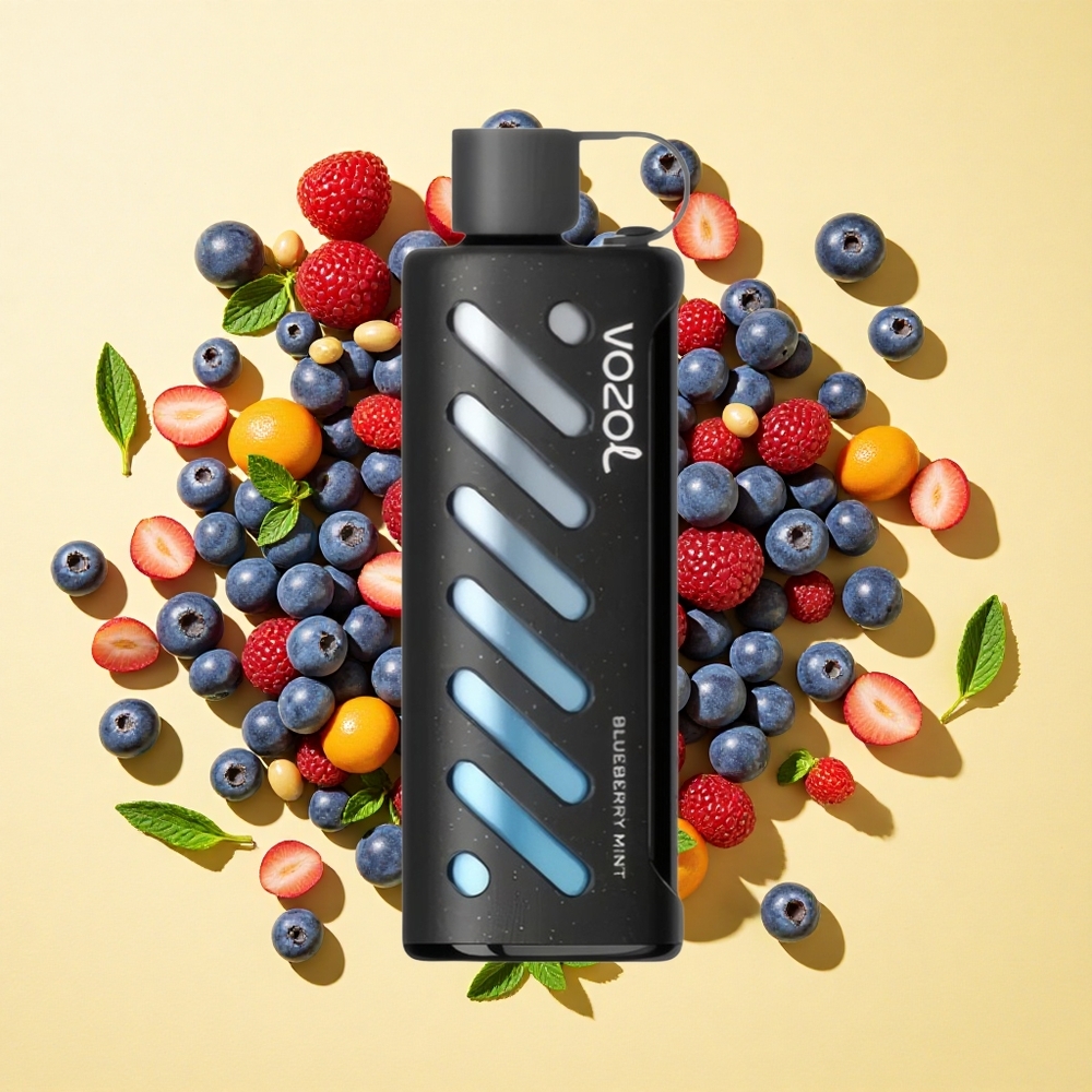 VOZOL Gear 25000 Puffs Mustikka Minttu 1000mAh 5mg/ml