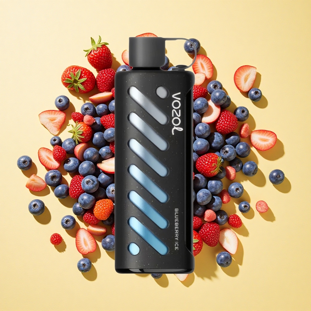 VOZOL Gear Shisha 25000 Puffs Mustikka-Jää 1000mAh 5mg/ml