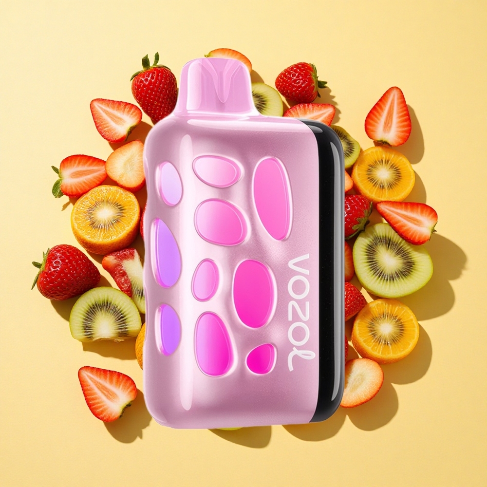VOZOL RAVE 40000 Kertakäyttöinen Vape Mansikka-Kiivi 20/50mg/ml 1000mAh