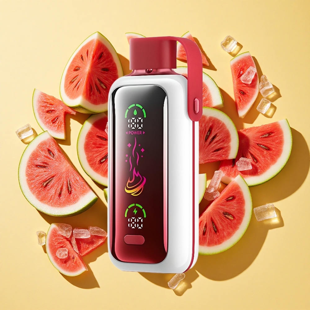 VOZOL Star 20000 Puffs Vesimelonijää 2.2" HD Peili Näyttö Dual Mesh