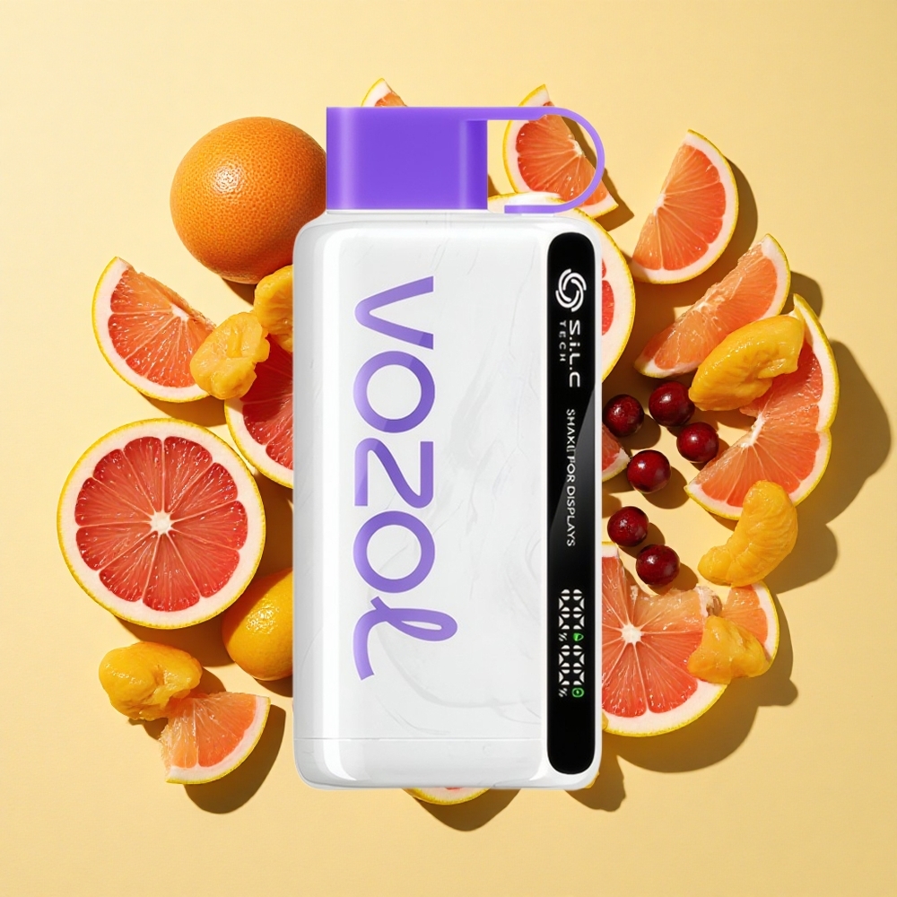 VOZOL STAR 9000/12000 Kertakäyttöhöyrystin Karpalo Mango Greippi 650mAh 20mg/ml