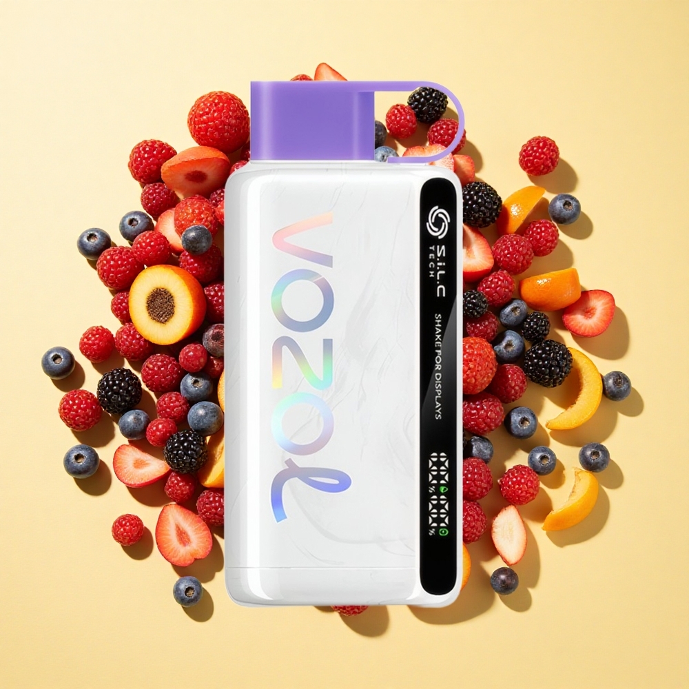 VOZOL STAR 9000/12000 Sivakka Sekahedelmä 650mAh 0/20/50mg/ml